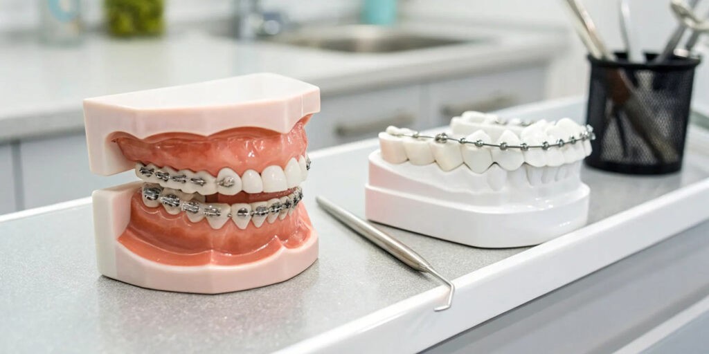 مقایسه ارتودنسی دیمون با ارتودنسی فلزی سنتی