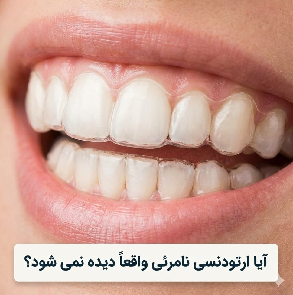 آیا ارتودنسی نامرئی واقعاً دیده نمی شود؟